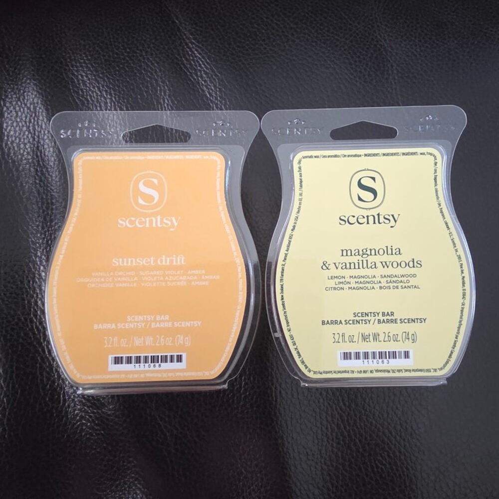 Scentsy Duo - Sunset Drift and Magnolia & Vanilla Woods